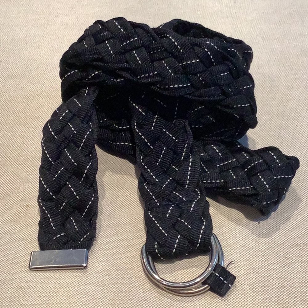 Gap - BELT - Navy/White - Men’s OS - 46” L x 1 1/2” W - Woven/Braided
